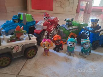 Paw patrol con veicoli