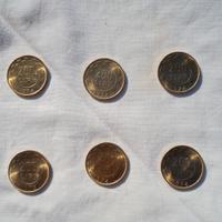  lotto 6 monete da 200 lire anno 1978