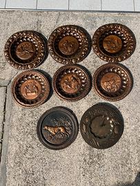 Piatti decorativi in rame