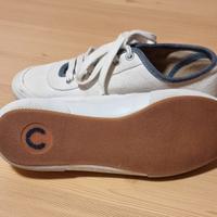 Sneakers donna Fred Perry originale, bianche e blu