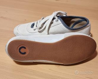 Sneakers donna Fred Perry originale, bianche e blu