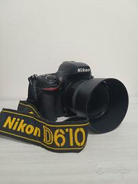 Nikon 610D + Nikon 50mm 1.8 + accessori 