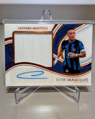 Panini Immaculate Lautaro Martinez Auto Patch