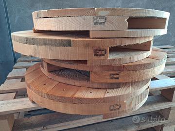 pallet tondo legno grezzo