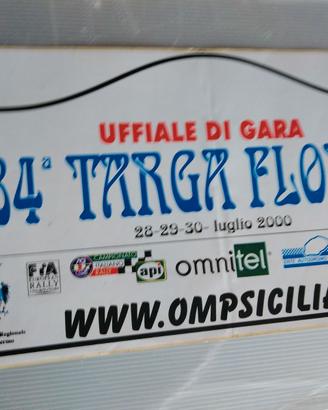 placca rally adesiva cm. 21x42 targa florio 2000