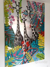 Quadro monumentale, pop safari, 2x1.4mt