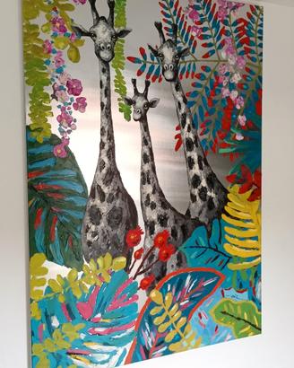 Quadro monumentale, pop safari, 2x1.4mt