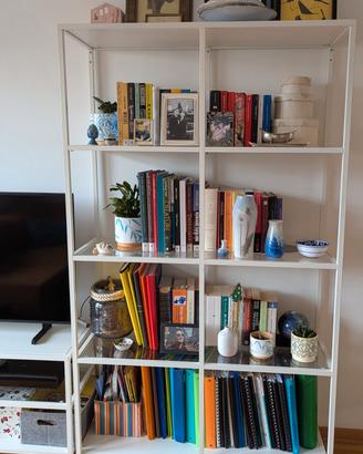 Libreria e Mobile TV IKEA VITTSJÖ (Metallo bianco)
