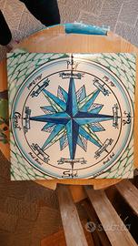 ceramica vietrese rosa dei venti