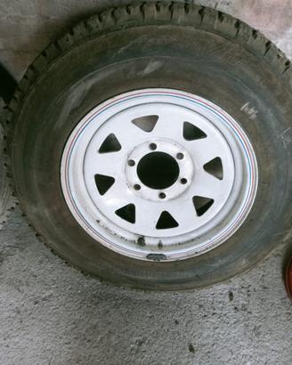 gomme chiodate + cerchioni per fuoristrada