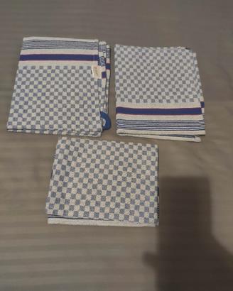 Set da 3 Strofinacci Premium per Cucina 100% Coton