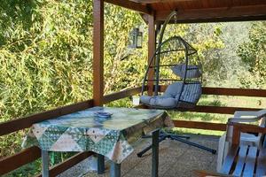 Bungalow in legno in collina