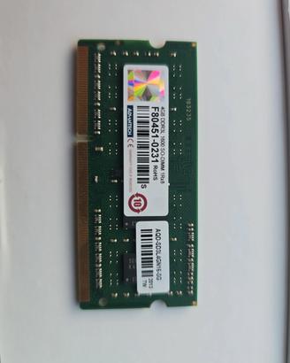 RAM Notebook 4GB SO-DIMM DDR3L 1600MHz PC3L-12800S