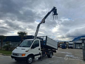 Iveco Daily 35c13 RIBALTABILE E GRU CARICATRICE