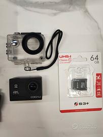 action camera CU-SP06 4K e scheda 64 GB