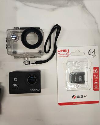 action camera CU-SP06 4K e scheda 64 GB