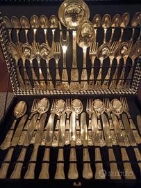 Servizio Posate Vintage Placcato Argento 800 (51p)