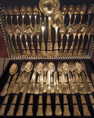 Servizio Posate Vintage Placcato Argento 800 (51p)