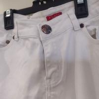 Jeans bianchi modello dritto Conbipel