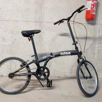 Bicicletta pieghevole nilox 20" facile da trasport