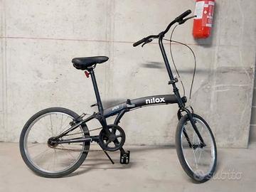 Bicicletta pieghevole nilox 20" facile da trasport