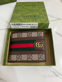 Portafoglio Gucci Ophidia motivo GG unisex