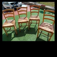 4sedie in legno 