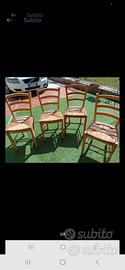 4sedie in legno 
