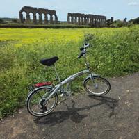 Bicicletta pieghevole cromata B4C 