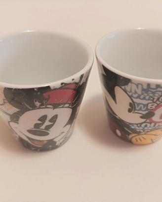 Coppia tazzine da collezione Disney Egan ceramica