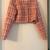 Completo Tweed Rosa e Nero - Stile Elegante tipo C