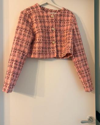 Completo Tweed Rosa e Nero - Stile Elegante tipo C