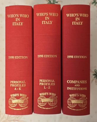 Who's Who in Italy 1998 – Edizione Completa in 3