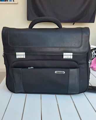 Borsa Roncato 24 ore Pelle e Tessuto