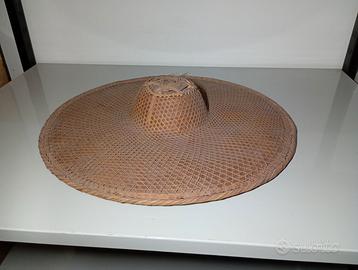Cappello a cono asiatico Anni 50-70 Vintage
