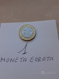 Moneta da 1000 lire con errore
