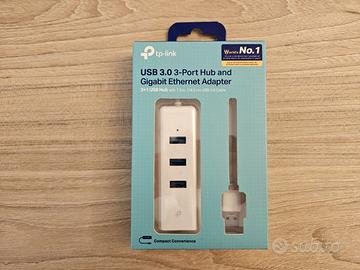 Hub usb 3.0 e adattatore rete TP-Link UE330