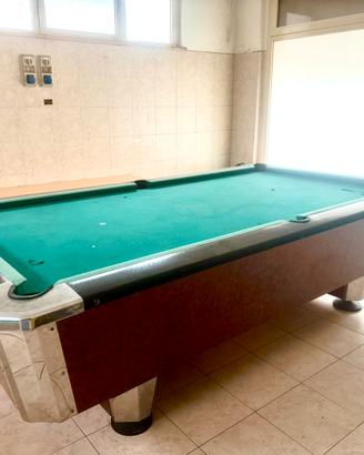 Biliardo De Blasi 8piedi, uso domestico ex gettoni