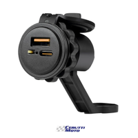 Caricatore presa dual usb - uab-c per moto scooter