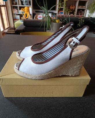 Espadrilles open toe con zeppa n° 39