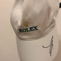 Cappello Rolex autografato Jannik Sinner a mano