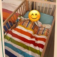 Lettino+ materasso+ piumino per bambini 0-5 anno
