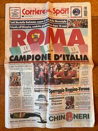 Scudetto ROMA 2001 Corriere dello Sport STADIO