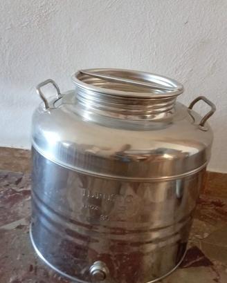 Contenitore olio in acciaio inox da 30 litri