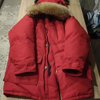 Woolrich parka giubbotto rosso in piuma d’oca