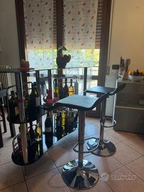 Mobile bar porta bottiglie