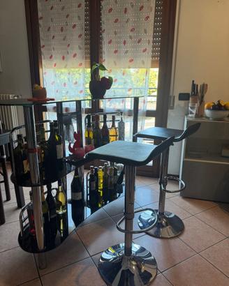 Mobile bar porta bottiglie