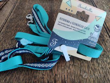 ferribiella pettorina con guinzaglio per gatto