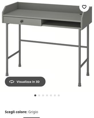 scrivania grigia ikea
