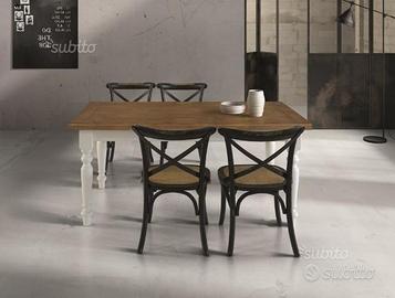 Tavolo bianco e rovere varie misure